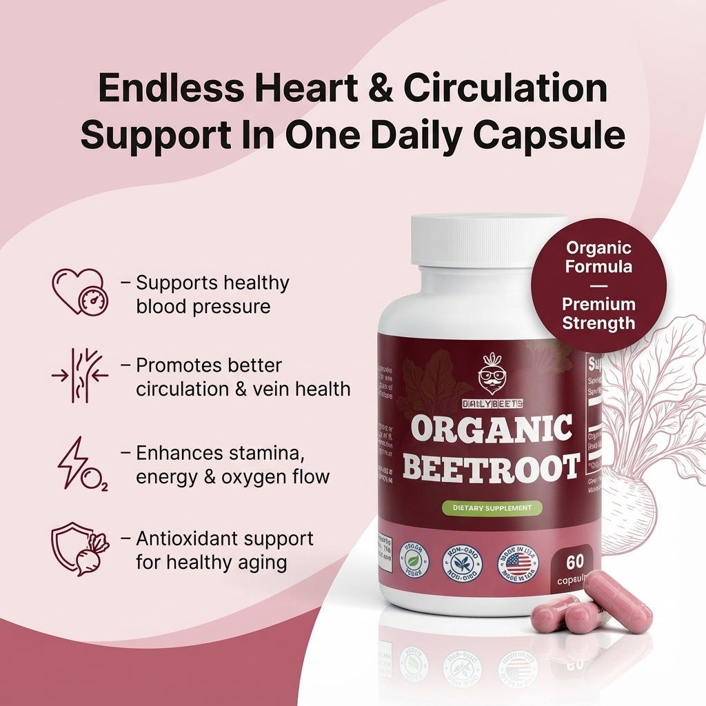 DailyBeets Organic Beetroot Capsules